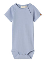 Lil' Atelier Baby Lalo Tab romper Zen Blue