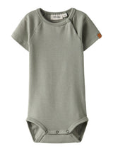 Lil' Atelier Baby Lalo Tab romper Seagrass