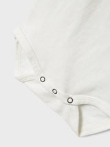 Lil' Atelier Baby Dolan Joe short sleeve romper Coconut Milk