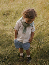 Lil' Atelier Mini Tarou short sleeve blouse Bleached Sand