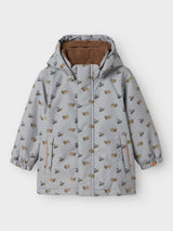 Lil' Atelier Mini Lasnow10 jas Ultimate Grey AIRPLANES