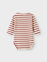 Lil' Atelier Baby Limia romper Turtledove RED DAHLIA