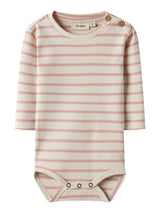 Lil' Atelier Baby Limia romper Turtledove MISTY ROSE