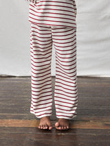 Lil' Atelier Mini Limia wide pants Turtledove RED DAHLIA