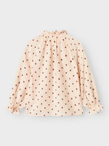 Lil' Atelier Mini Lilia blouse Silver Peony