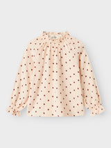 Lil' Atelier Mini Lilia blouse Silver Peony