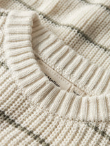 Lil' Atelier Mini Emlen Stripes trui Coconut Milk STRIPES