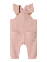Lil' Atelier Baby Noella overall Cameo Rose