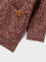 Lil' Atelier Baby Nemo knit vest Hot Chocolate