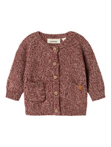 Lil' Atelier Baby Nemo knit vest Hot Chocolate