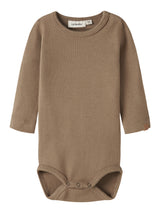 Lil' Atelier Baby Thoro Leo romper Sepia Tint