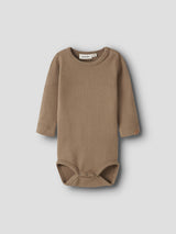 Lil' Atelier Baby Thoro Leo romper Sepia Tint