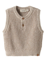 Lil' Atelier Baby Rokko spencer Oxford Tan MELANGE