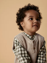 Lil' Atelier Mini Rokko spencer Oxford Tan MELANGE