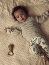 Lil' Atelier Baby Rumba trui Oxford Tan MELANGE