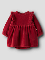 Lil' Atelier Baby Saga Sag jurk Red Dahlia