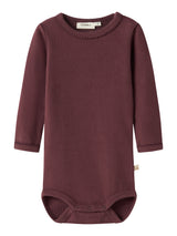 Lil' Atelier Baby Thora Haf romper Catawba Grape