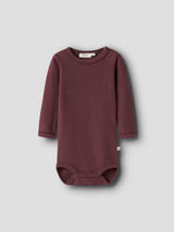 Lil' Atelier Baby Thora Haf romper Catawba Grape