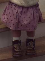 Lil' Atelier Mini Somba Cord rok Violet Ice DOTS