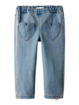 Lil' Atelier Mini Lulia loose jeans Medium Blue Denim