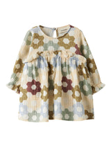 Lil' Atelier Baby Talia jurk Coconut Milk