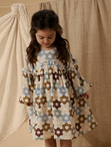 Lil' Atelier Mini Talia jurk Coconut Milk