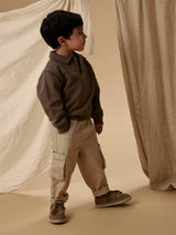 Lil' Atelier Mini Taru Twill broek Irish Cream