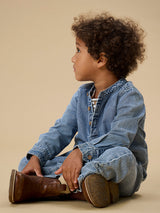 Lil' Atelier Mini Taya blouse Medium Blue Denim