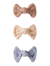 Lil' Atelier Mini Torina 3-pack haarspeldjes Zen Blue W. NOVELLE PEACH + ROEBUCK