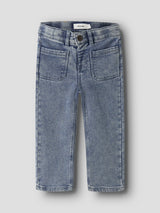 Lil' Atelier Mini Nadie wide jeans Medium Blue Denim