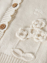 Lil' Atelier Baby Dola vest Coconut Milk