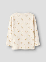 Lil' Atelier Mini Layo Sig shirt Coconut Milk FLOWER YELLOW