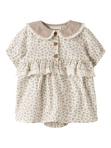 Lil' Atelier Baby Fjola jurk Coconut Milk