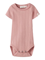 Lil' Atelier Baby Falina romper Misty Rose