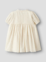 Lil' Atelier Mini Flores jurk Coconut Milk