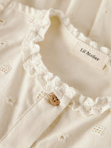 Lil' Atelier Mini Flores jurk Coconut Milk
