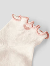 Lil' Atelier Baby Fiducia sokken Coconut Milk MISTY ROSE