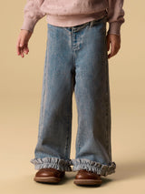 Lil' Atelier Mini Damla wide jeans Medium Blue Denim