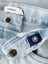 Lil' Atelier Mini Frances loose jeans Light Blue Denim