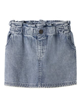 Lil' Atelier Mini Funda loose dnm skirt Medium Blue Denim