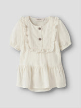 Lil' Atelier Baby Hosa ss loose body dress Coconut Milk