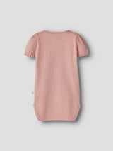 Lil' Atelier Baby Halina ss body Rose Tan