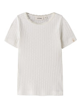 Lil' Atelier Mini Haldis ss slim top Coconut Milk