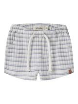 Lil' Atelier Baby Haldur loose shorts Coconut Milk DUSTY BLUE