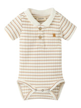 Lil' Atelier Baby Haldur ss slim body Coconut Milk COCA MOCHA