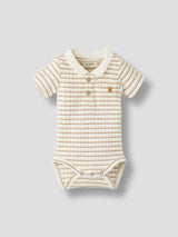 Lil' Atelier Baby Haldur ss slim body Coconut Milk COCA MOCHA