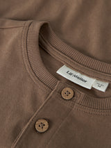 Lil' Atelier Mini Dolan len ss loose top Coca Mocha