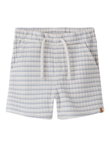 Lil' Atelier Mini Haldur loose shorts Coconut Milk DUSTY BLUE
