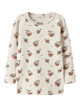 Lil' Atelier Mini Gayo sig ls slim top Turtledove APPLES
