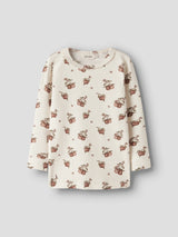 Lil' Atelier Mini Gayo sig ls slim top Turtledove APPLES